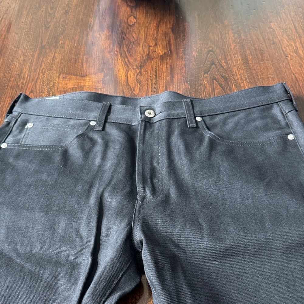 Men's Slim Straight Black Jeans